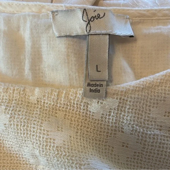 Joie white dress size large - Picture 5 of 6